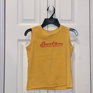 Yellow cropt tank top from forever 21